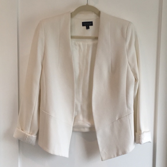 topshop white jacket